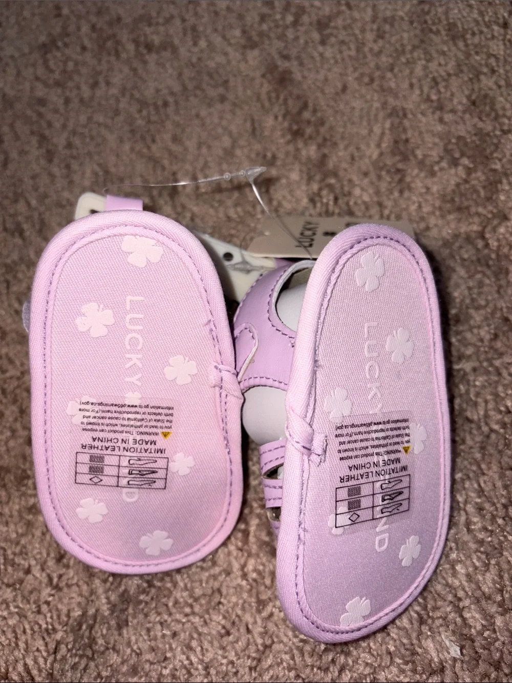 Lucky Brand Baby Girls' Lavender T-Strap Sandals
